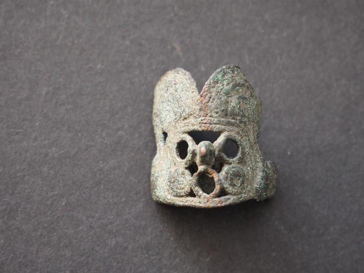 Azteekse ring bodemvonst precolumbiaans, Antiek en Kunst, Curiosa en Brocante, Ophalen of Verzenden