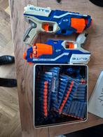 2 Nerf Pistolen + Munitie, Ophalen of Verzenden, Gebruikt, Jongen of Meisje