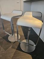 LaPalma barkrukken, Italiaans design, zilver, 2 stuks, 2 krukken, Ophalen of Verzenden, 60 tot 90 cm