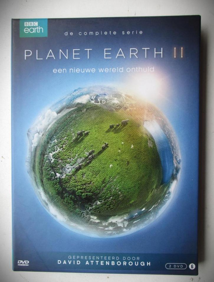 Planet Earth II~2 DVD~David Attenborough~BBC, Cd's en Dvd's, Dvd's | Documentaire en Educatief, Zo goed als nieuw, Natuur, Boxset