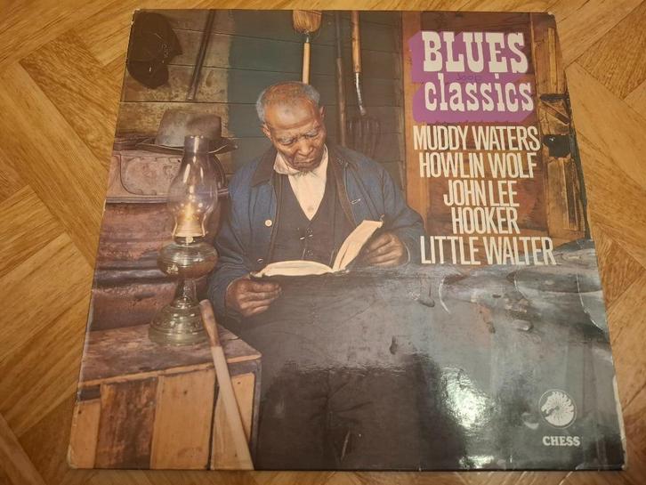 LP - Blues Classics - Muddy Waters/John Lee Hooker/Howlin, Cd's en Dvd's, Vinyl | Jazz en Blues, Gebruikt, Blues, 1960 tot 1980