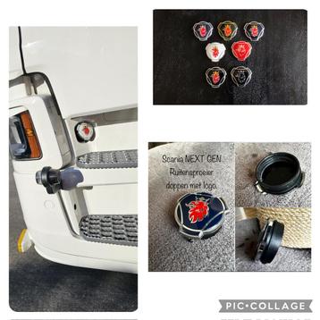 Scania ruitensproeier doppen met logo/embleem beschikbaar voor biedingen
