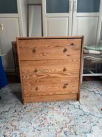 houten ladekast, Huis en Inrichting, Kasten | Ladekasten, Ophalen, Gebruikt, 50 tot 100 cm, Minder dan 100 cm