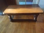 massief eiken salontafel, Huis en Inrichting, Tafels | Salontafels, Ophalen, Gebruikt, 100 tot 150 cm, Eikenhout