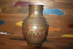 chinese bronzen vaas met emaille en leeuwenkopjes, Ophalen