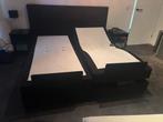 Tweepersoons elektrische boxspring 1.80x2.00 m, Ophalen, Zwart, Tweepersoons, 180 cm