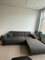 Zwarte hoekbank - Rotterdam, Huis en Inrichting, Ophalen, 250 tot 300 cm, Gebruikt, Hoekbank