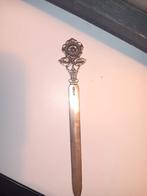 Zilveren briefopener met roos, Ophalen of Verzenden, Zilver