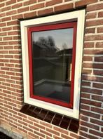 Draaikiepraam 860x1180 mm (rood/wit) van kunststof, Ophalen, Draaikiepraam, Gebruikt, .