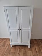 Wit houten computerkast (opbergkast), Huis en Inrichting, Ophalen, 70 tot 120 cm, 120 tot 170 cm, Zo goed als nieuw