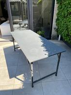 Opklapbare tuintafel en bankje bank tuinmeubel tuintafel, Tuin en Terras, Tuintafels, Ophalen of Verzenden, Gebruikt, Rechthoekig