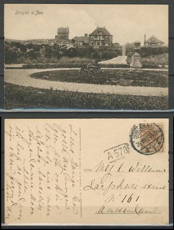 Bergen 1921 Park achter duin Ansichtkaart 903 jdu  Voor meer beschikbaar voor biedingen
