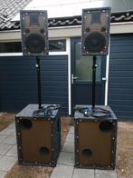 Set actieve luidsprekers, Audio, Tv en Foto, Luidsprekers, Overige merken, Subwoofer, Zo goed als nieuw, 120 watt of meer