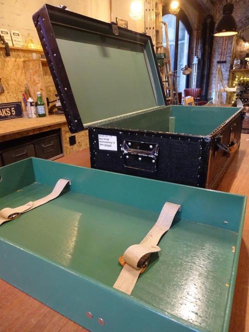 Vintage Officierskoffer uit Zwitsers leger jaren '50, Antiek en Kunst, Curiosa en Brocante, Ophalen