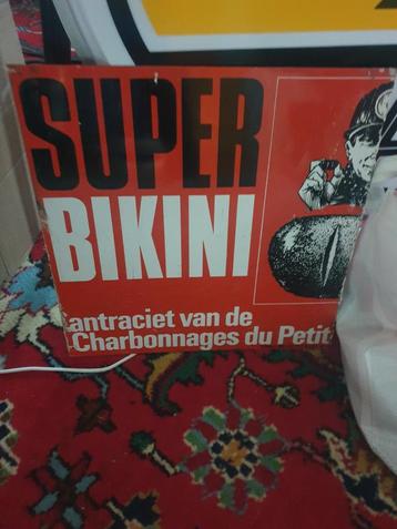 Blik reclamebord Kolen Super Bikini beschikbaar voor biedingen