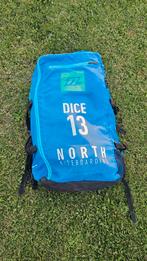 North Dice 13m Kite, Watersport en Boten, Kitesurfen, Ophalen, Gebruikt, 13 m², Geen board