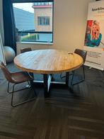 Mango houten eettafel, Huis en Inrichting, Tafels | Eettafels, Rond, Ophalen of Verzenden, Zo goed als nieuw, Vijf personen of meer