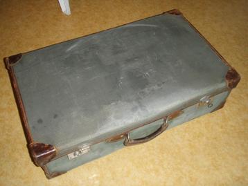 Vintage canvas legerkoffer.