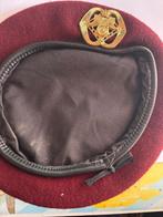 Rode LMB Baret Bevoorradings- en Transporttroepen, Verzamelen, Verzenden, Landmacht, Nederland, Kleding of Schoenen