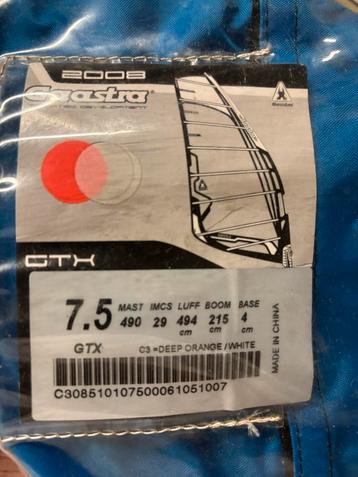 Gaastra GTX 7.5m² Zeil beschikbaar voor biedingen