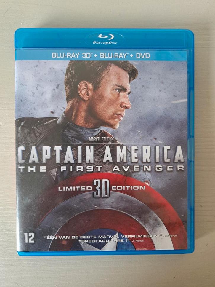 Captain America: The First Avenger - Limited 3D Edition, Cd's en Dvd's, Blu-ray, Zo goed als nieuw, Actie, 3D, Ophalen of Verzenden