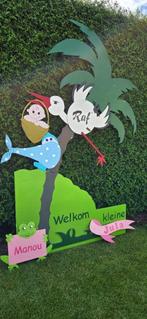 Mooi geboortebord, babybord, Kinderen en Baby's, Kraamcadeaus en Geboorteborden, Ophalen, Gebruikt, Geboortebord