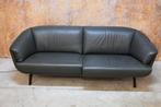 ZGANieuw! grijze leren Leolux Ascana bank elect verstelbaar, Leolux, Leolux, Design, 150 tot 200 cm