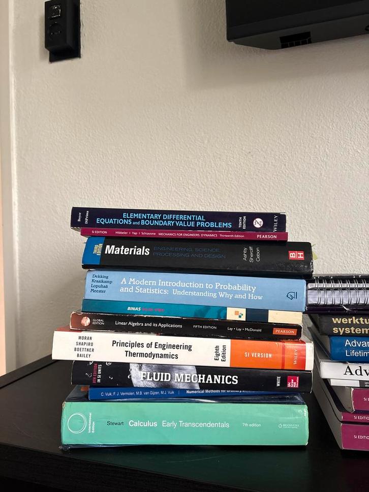 Werktuigbouwkunde universiteit boeken leerjaar 1 & 2, Boeken, Studieboeken en Cursussen, Gelezen, WO, Beta, Ophalen of Verzenden