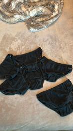 Leuke zwarte doorschijnende slipjes 4,- voor 4 maat xs, Ophalen of Verzenden, Zwart, Slip
