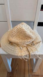 Leuke zonnehoed van papier/touw met kralen/schelpen, 30cm, Ophalen of Verzenden, Zo goed als nieuw, One size fits all