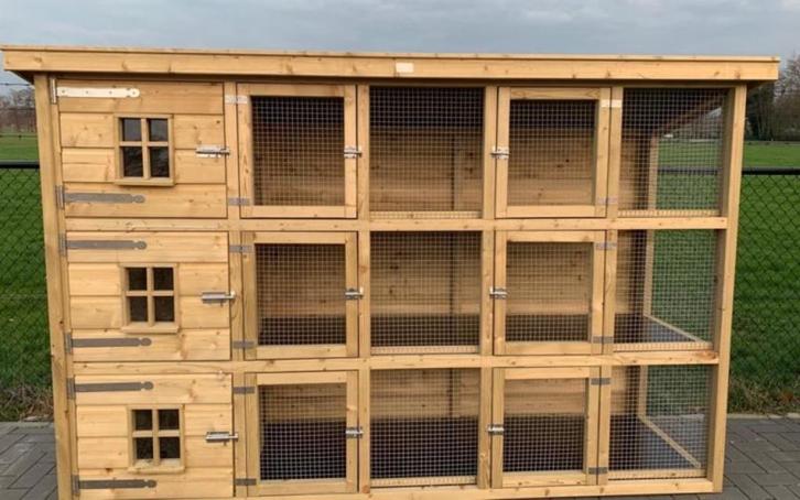 Konijnenflat konijnenren op maat Duurzaam, Dieren en Toebehoren, Knaagdieren, Meerdere dieren, Cavia, Juni