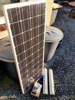 Goed 120w zonnepaneel camper + laadregelaar + steunen, Ophalen, Gebruikt
