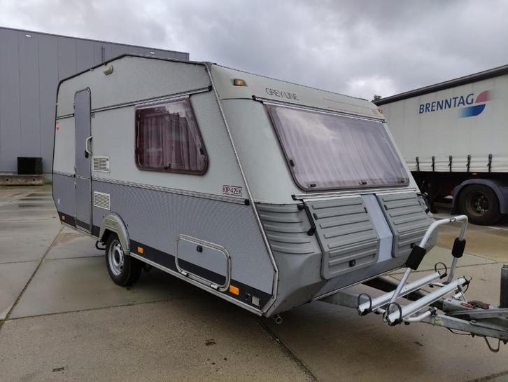 Kip 42 EK Grey Line / luifel, Caravans en Kamperen, Caravans, Particulier, tot en met 2, 750 - 1000 kg, Rondzit, Kip, Overige typen