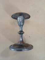 Vintage Verzilverde Kandelaar - 8cm Hoog, Ophalen of Verzenden, Zilver