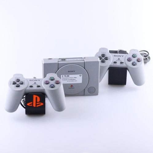 Playstation Classic Mini Console 2 Controllers, Spelcomputers en Games, Spelcomputers | Sony PlayStation 4, Zo goed als nieuw