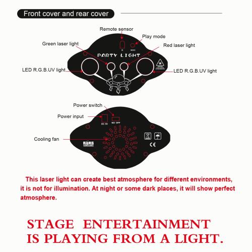 DJLicht RG 3 in 1 laser met afstandsbediening, Geluidgestuurd, ., Nieuw, Ophalen of Verzenden