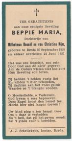 Beppie Maria Rossël 1929 Breda + 1937 Breda, 7 jaar oud, Verzenden