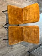 Okergele eetkamerstoelen, Huis en Inrichting, Stoelen, Ophalen, Twee, Overige kleuren, Zo goed als nieuw