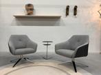 2 Nieuw De Sede 278 01 Draaifauteuil Grijs design stoel DS, De Sede, FSM KFF Leolux Harvink Artifort Evidence, Nieuw, 75 tot 100 cm