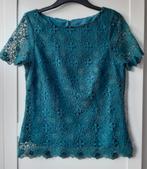 Groene kanten top  Steps every day chic maat M, Maat 38/40 (M), Ophalen of Verzenden, Zo goed als nieuw, Korte mouw