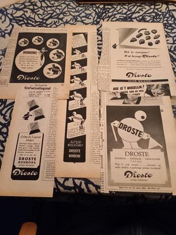 ads reclame DROSTE chocolade (5x) diverse formaten