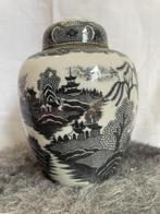 Chinese gemberpot met landschapsdecor, Antiek en Kunst, Antiek | Porselein, Ophalen of Verzenden