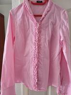 blouse Roze Purdey, roesje langs kraag V hals, Maat 38/40 (M), Verzenden, Zo goed als nieuw, Purdey