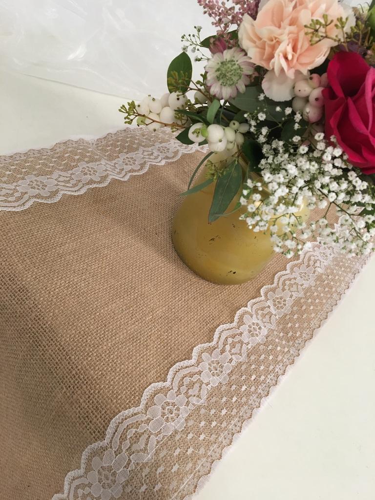 Jute tafelloper, Ophalen of Verzenden, Zo goed als nieuw