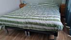 compleet bed, schotelbodems en traagschuim matrassen, Ophalen, Gebruikt, 90 cm, 210 cm