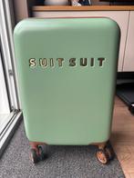 Groene SuitSuit handbagage koffer, Ophalen, 50 tot 60 cm, Hard kunststof, Zo goed als nieuw