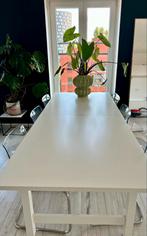 IKEA Norden uitschuifbare eettafel wit, Huis en Inrichting, Tafels | Eettafels, Ophalen, Gebruikt, Overige materialen, 100 tot 150 cm