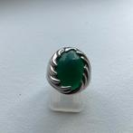 Prchtige zilveren ring met steen., Ophalen of Verzenden, Zo goed als nieuw, Zilver, Dame