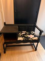 Brocant telefoonbankje - Zwart, Antiek en Kunst, Antiek | Meubels | Stoelen en Banken, Ophalen