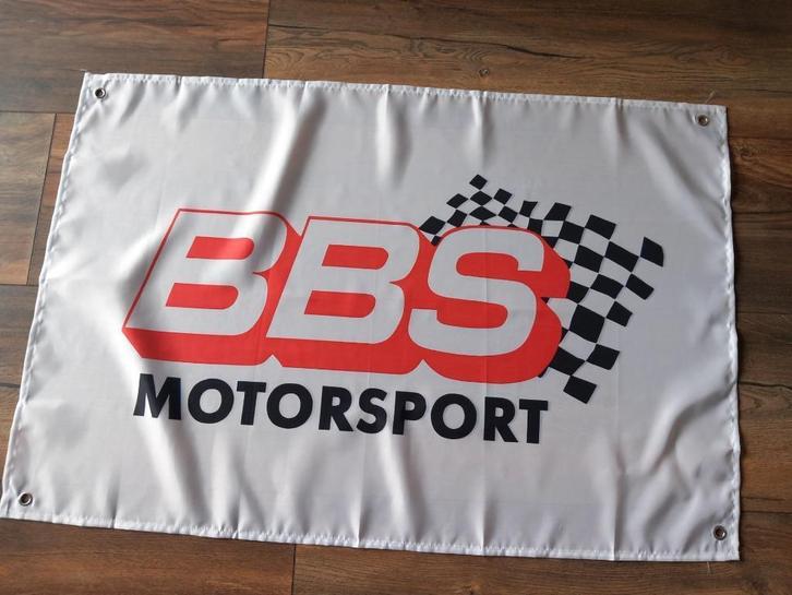BBS BANNER 60X90 MET BEVESTIGGINGS OGEN, Auto diversen, Wieldoppen, Nieuw, Ophalen of Verzenden